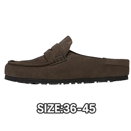 Loafers Birkenstock Full Cover Coffee Color