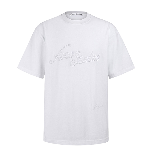 Embroidered Logo Crew Neck Short Sleeve T-Shirt