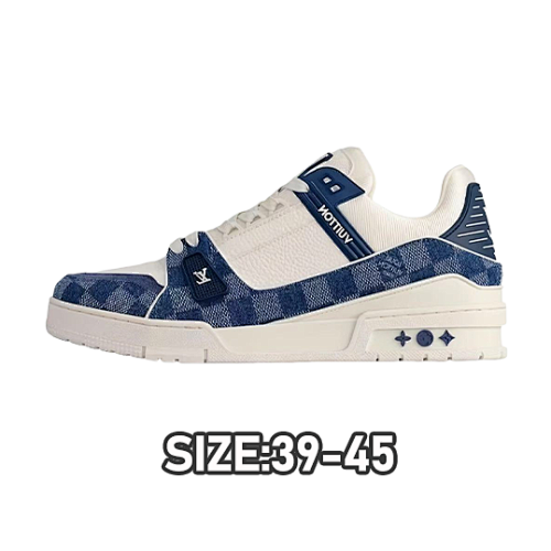 Nike Trainer Checkerboard Blue Denim Classic Version
