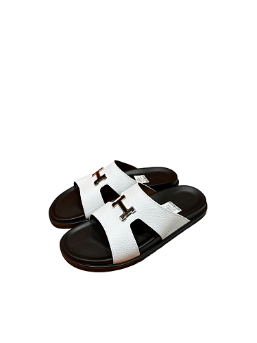 Hermès Oran Cowhide H-shaped SlippersItem ID