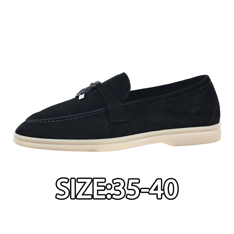 Suede Casual Shoes Black