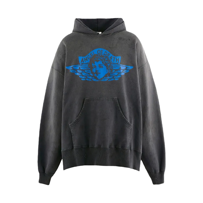 Angel Rebirth Print Hoodie