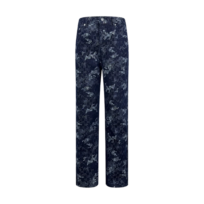 25Fw Double G Marble Denim Pants
