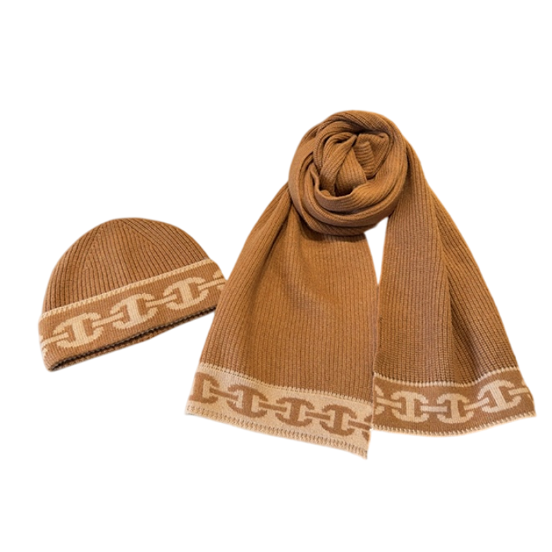 Hermès Cashmere Scarf And Hat Set