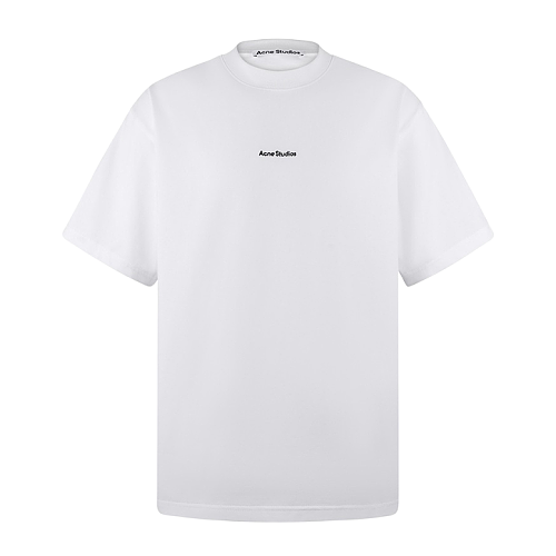 Logo And Letter Embroidered Short-sleeved T-shirt
