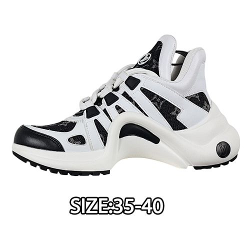 Louis Vuitton Shock-absorbing Mesh Sports Bow Retro Dad Sneakers