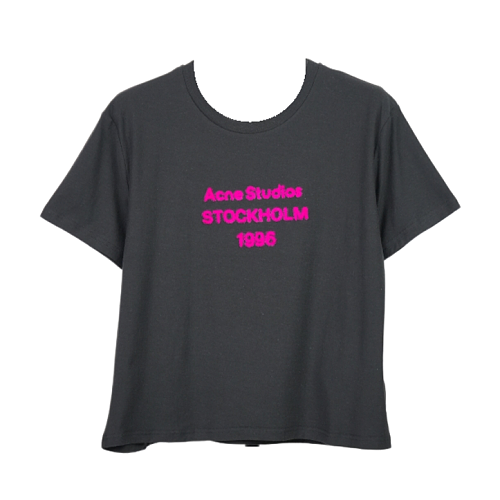 Flocked Letter Short Sleeve
