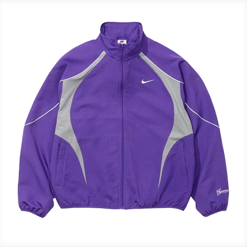 Supreme Sup 25ss Joint Swoosh Pattern Stand-up Collar Jacket
