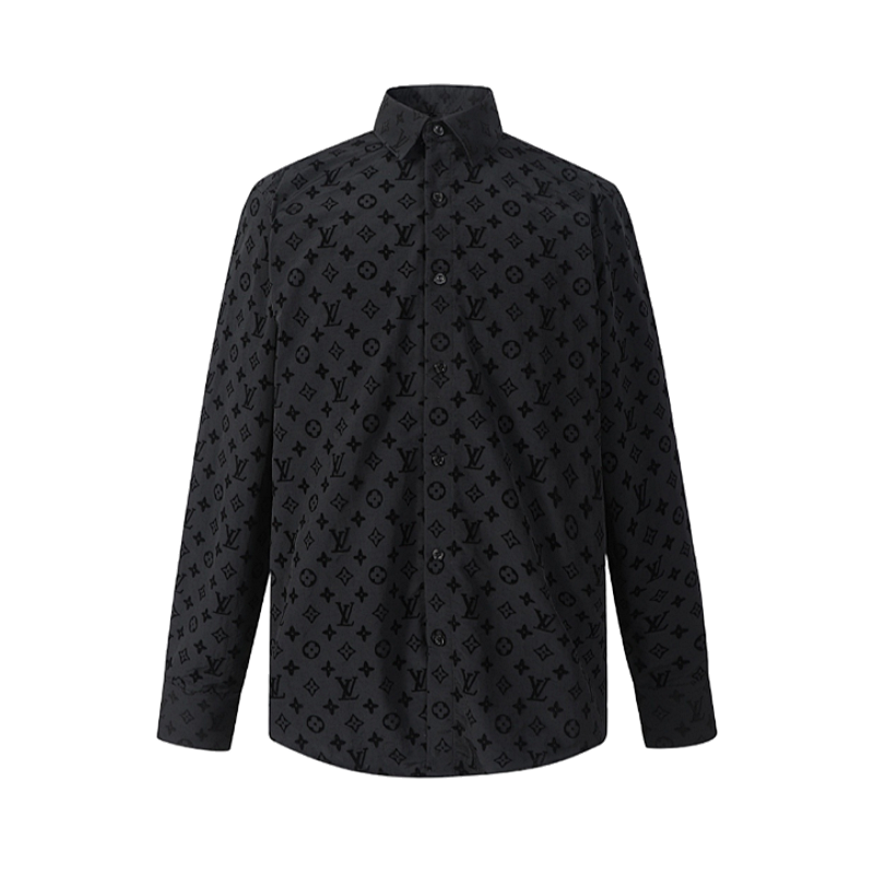 Classic Flocked Long Sleeve Shirt