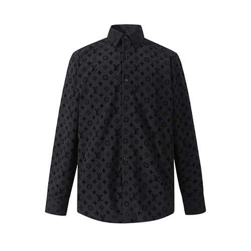 Classic Flocked Long Sleeve Shirt