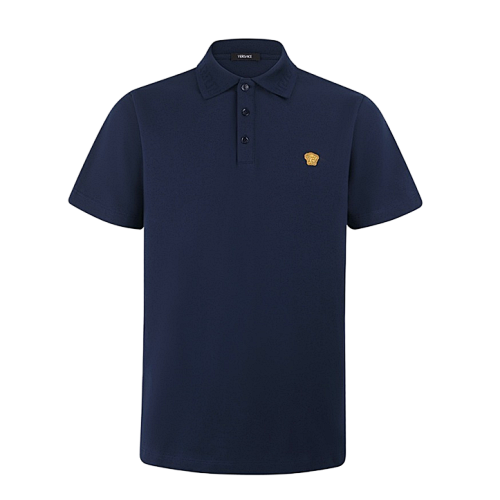 Men's Medusa Embroidered Polo Shirt
