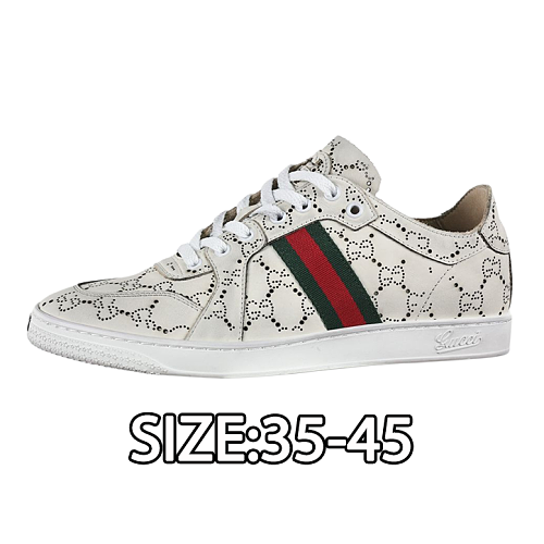 Leather Vintage Sneakers With Cut-out Design In Off-white