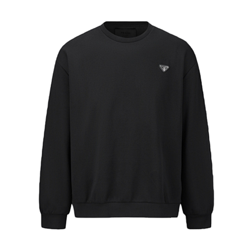 P Nylon Patchwork And Decorative Air Layer Sweatshirt