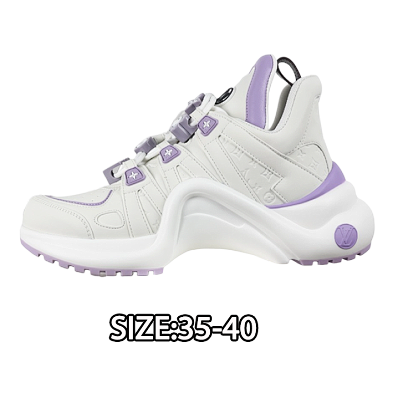 Louis Vuitton Shock-absorbing Mesh Sports Bow Retro Dad Sneakers