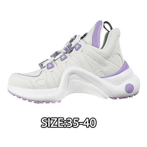 Louis Vuitton Shock-absorbing Mesh Sports Bow Retro Dad Sneakers