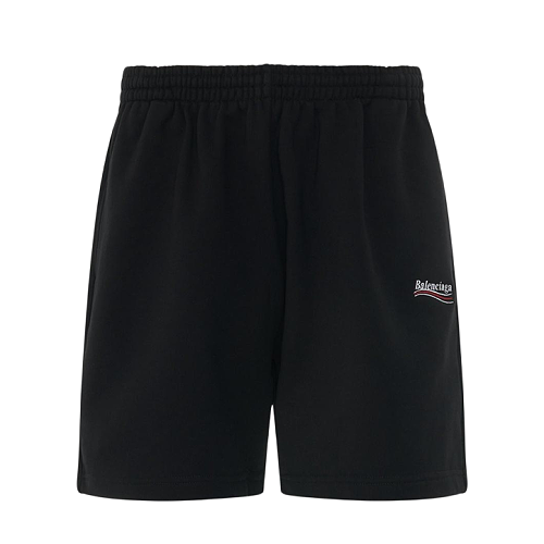 Cola Embroidered Shorts - Black