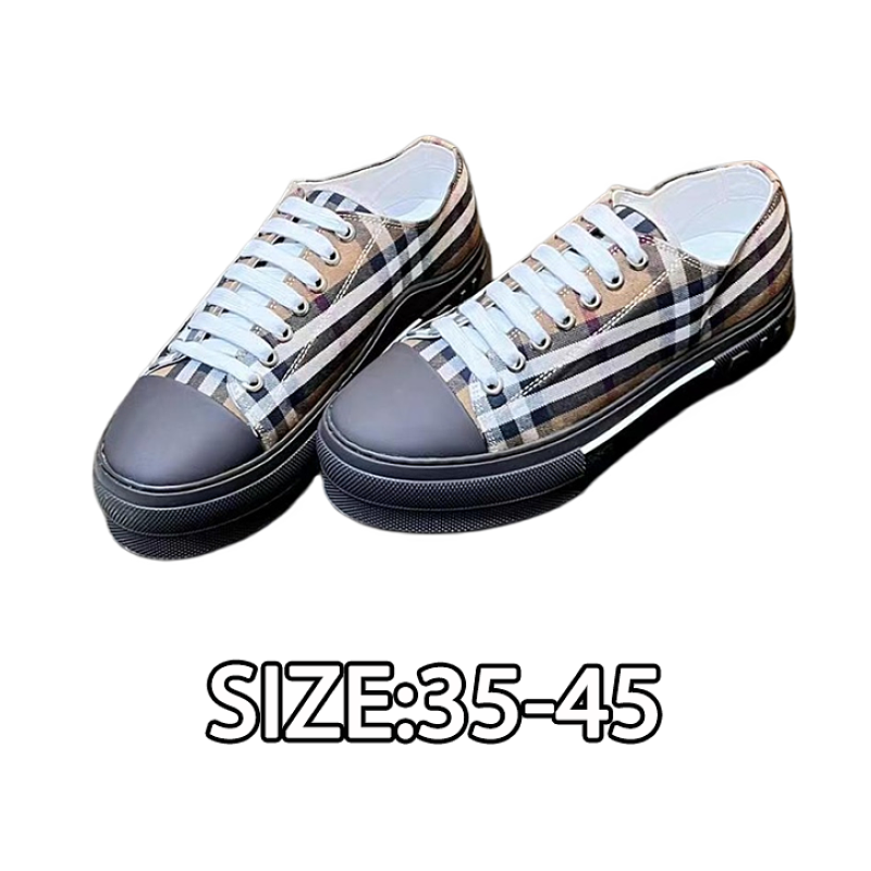 Burberry Retro Plaid Cotton Sneakers