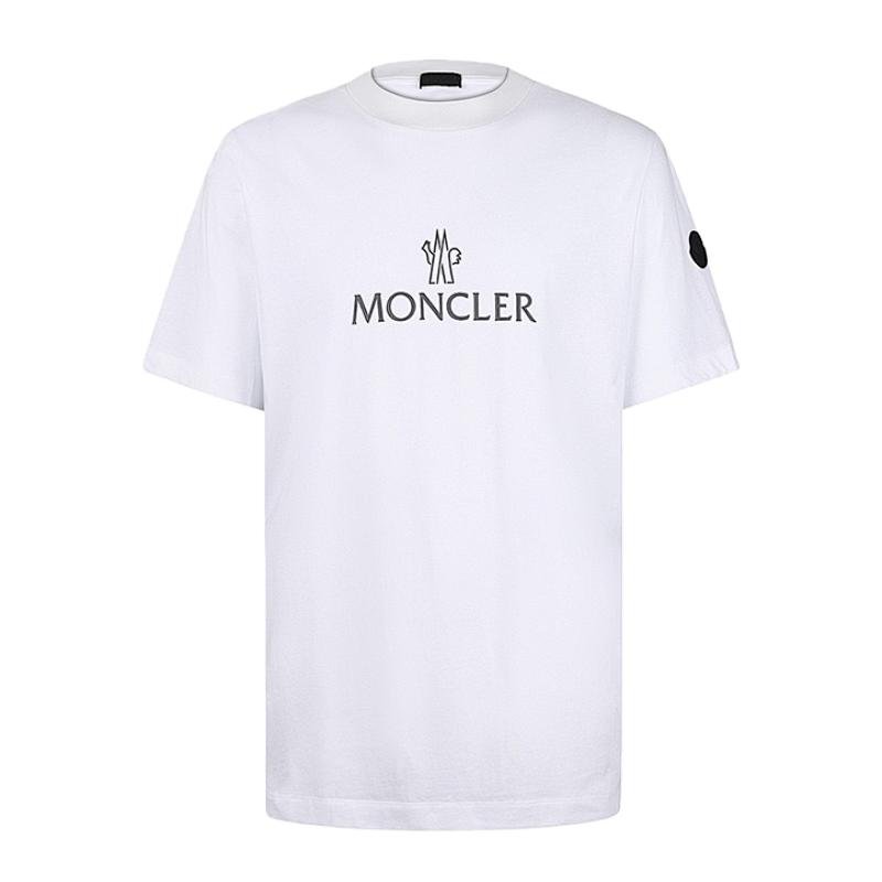 Moncler Plastisol Print Crew Neck Short-Sleeve T-Shirt