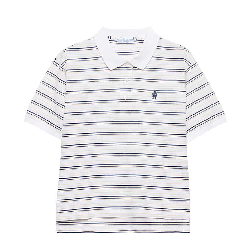 Medal Stripe Polo Short Sleeve