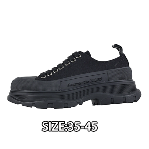 Alexander McQueen Platform Shoes With Thick Sole And Height-enhancing Leather Zipper