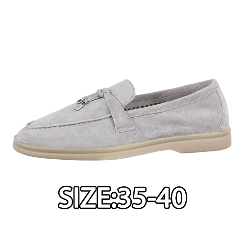 Suede Casual Shoes In Smoky Gray
