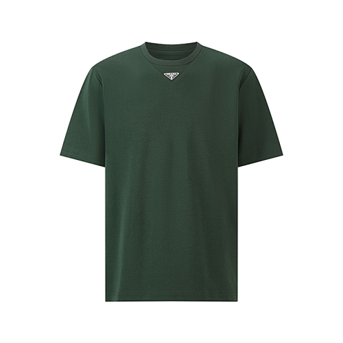 Triangle Neckline Steel Logo Short-Sleeve T-Shirt