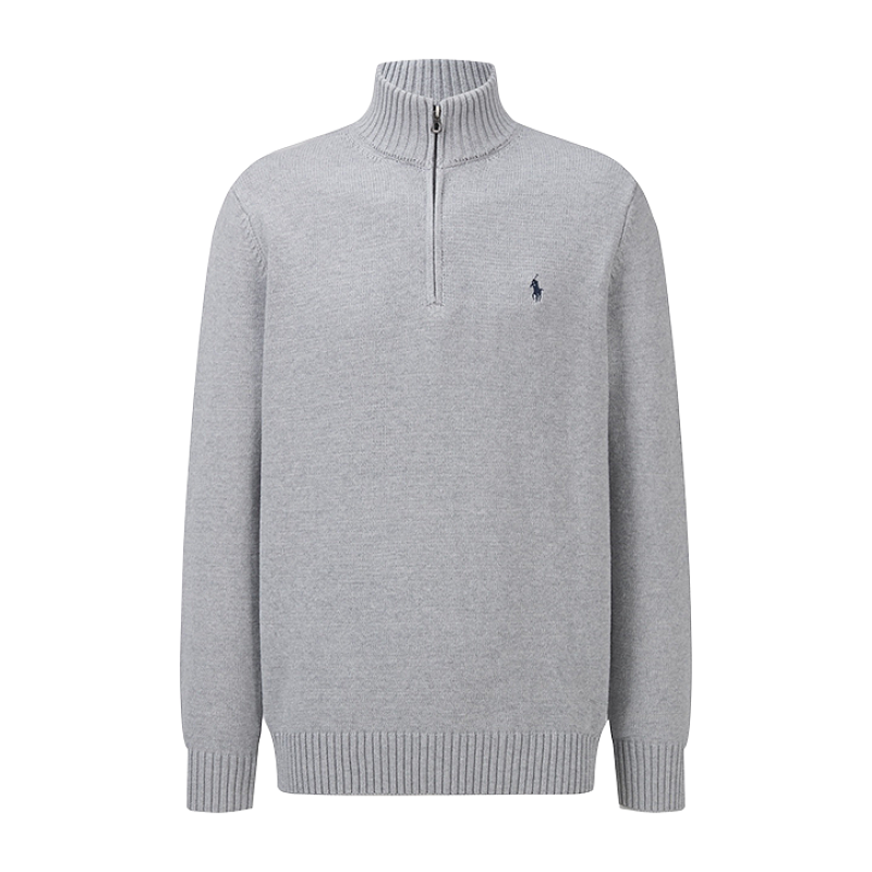 Ralph Lauren Half-Zip Logo Knit Sweater