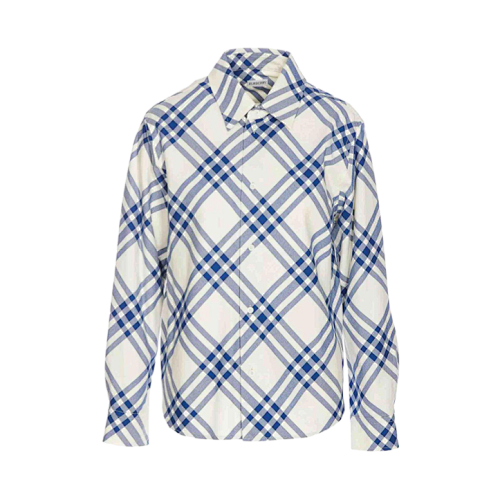 B Y Blue And White Check Shirt