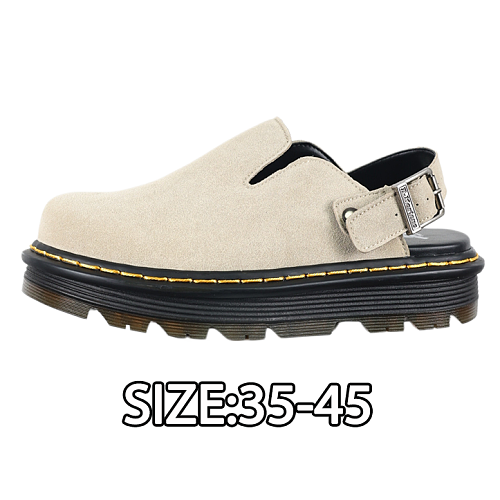 Martin Closed-Toe Slippers Leather Mules