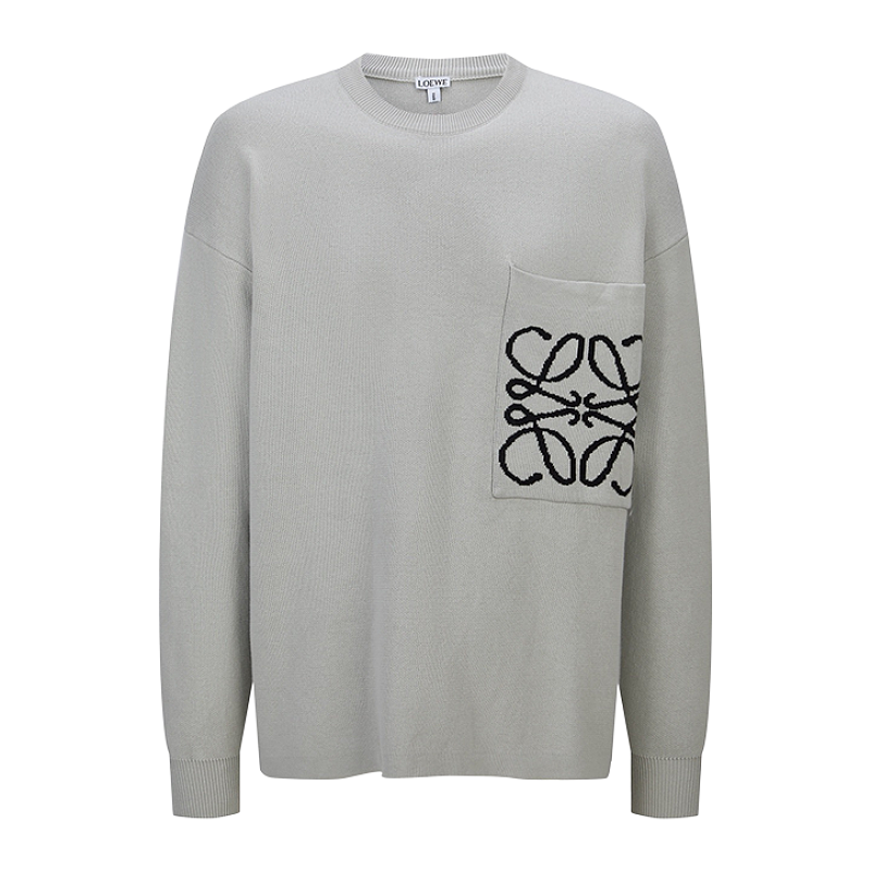 Loewe Jacquard Wool Blend Knit Pullover