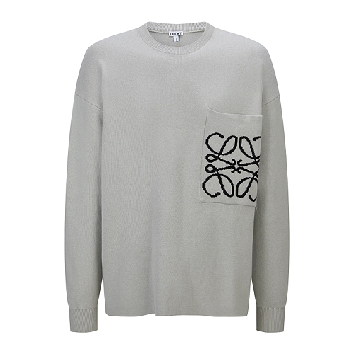 Loewe Jacquard Wool Blend Knit Pullover