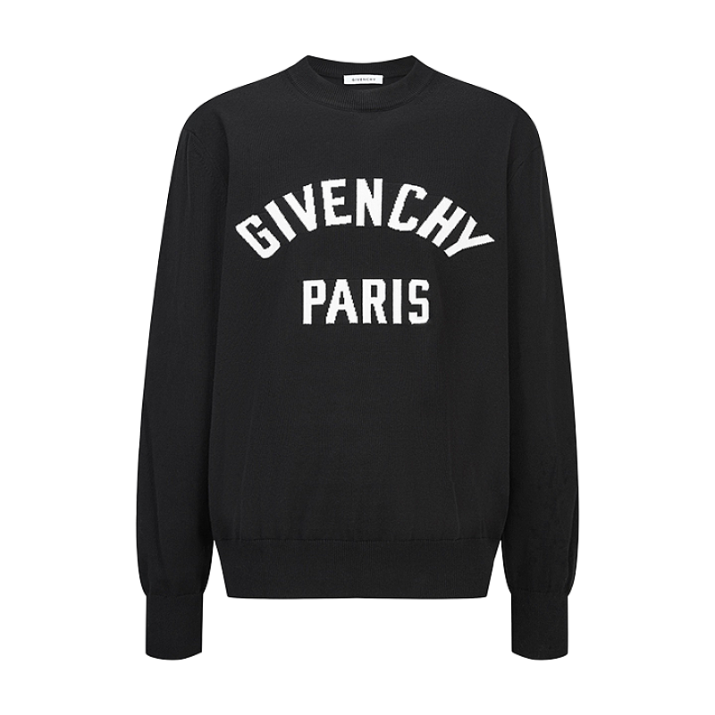 Givenchy Jacquard Logo Classic Knit Sweater