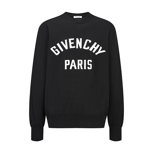 Givenchy Jacquard Logo Classic Knit Sweater