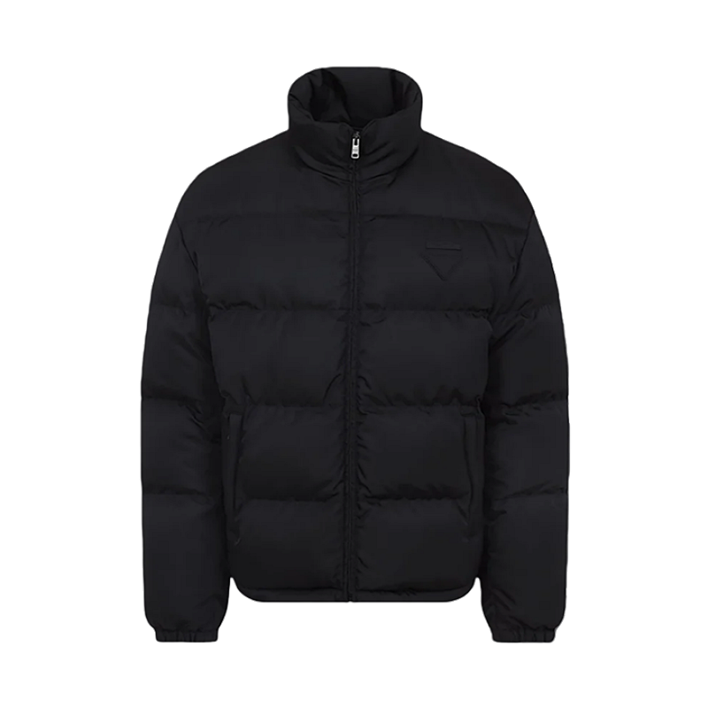 Horizontal And Triangular Logo Cotton Jacket