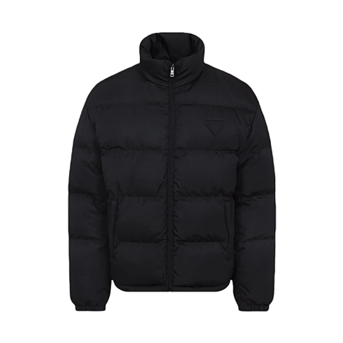 Horizontal And Triangular Logo Cotton Jacket