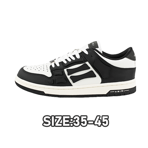 Amiri A Miri Skeleton Board Shoes White Black Belt