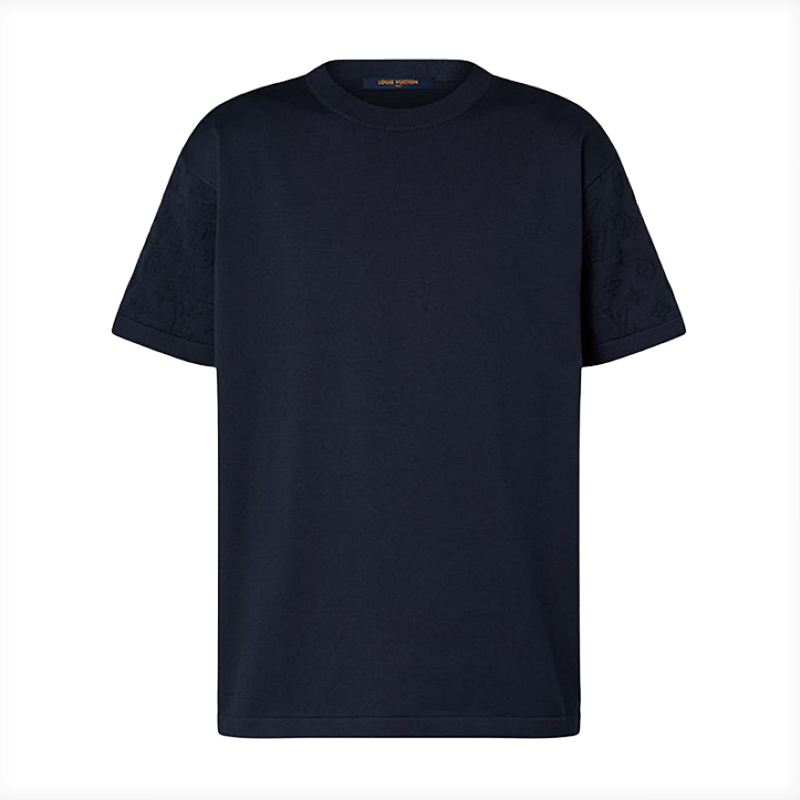 Louis Vuitton 32 L Jacquard Embossed Knit Short-sleeves