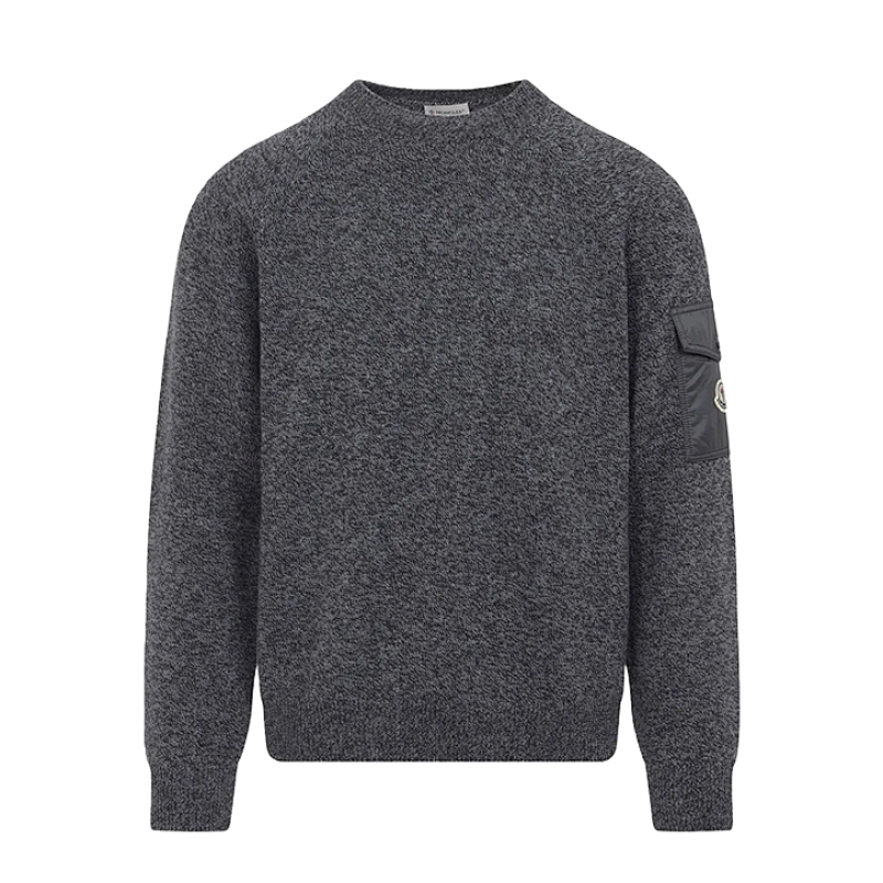 Patchwork Casual Long-sleeved Crew Neck Sweater For Men
