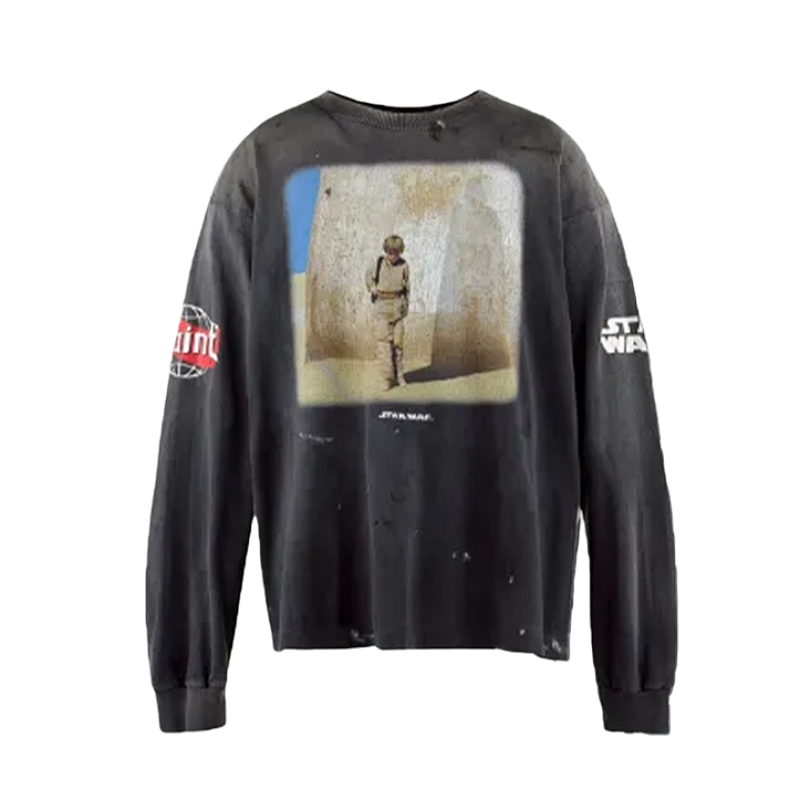 S M Anakin Skywalker Print Long Sleeve