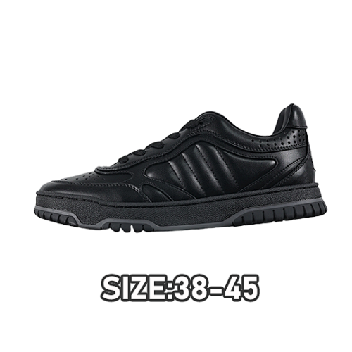 Gucci G Ucci Re-Web Leather SneakersLow-top All-match White Sports Sneakers