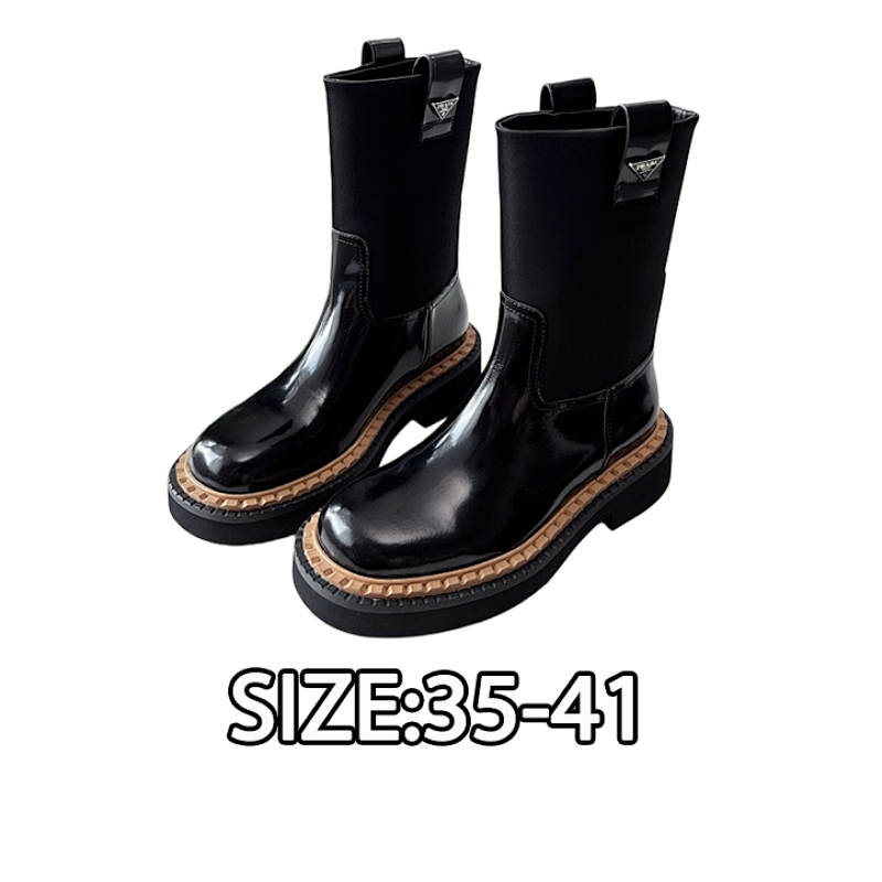Prada Classic Triangle Logo Slip-On Boots An Absolute Showstopper This Is A Series That Be