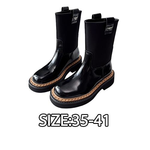Prada Classic Triangle Logo Slip-On Boots An Absolute Showstopper This Is A Series That Be