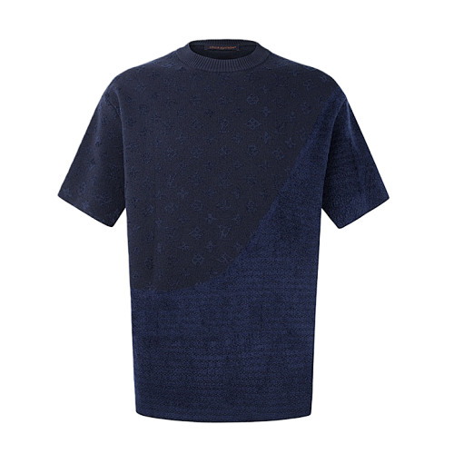 Louis Vuitton Jacquard Short-Sleeved Crew Neck T-Shirt
