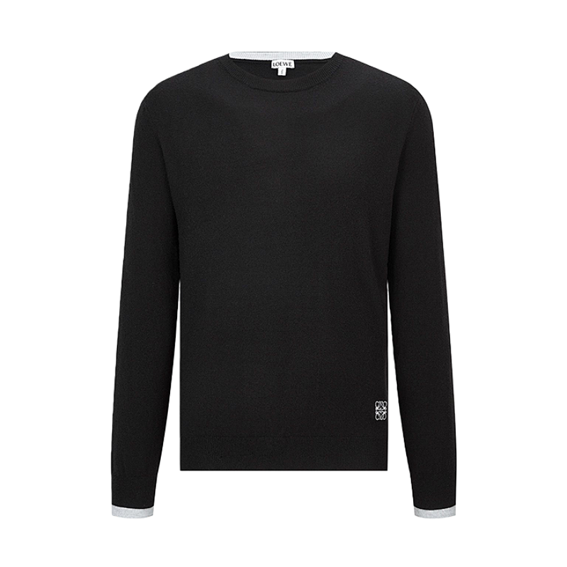 Embroidered Wool Knit Sweater