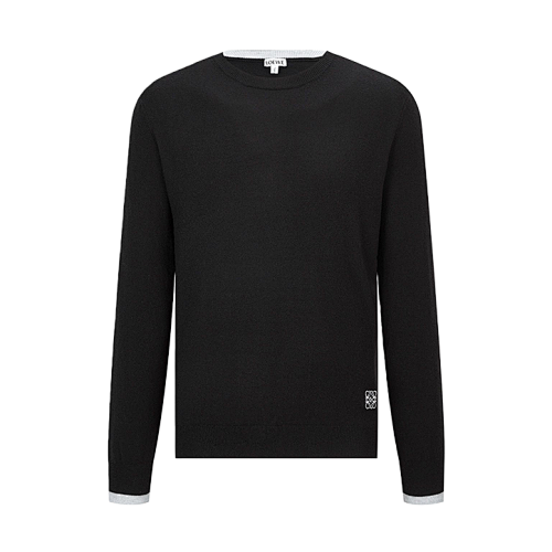 Embroidered Wool Knit Sweater