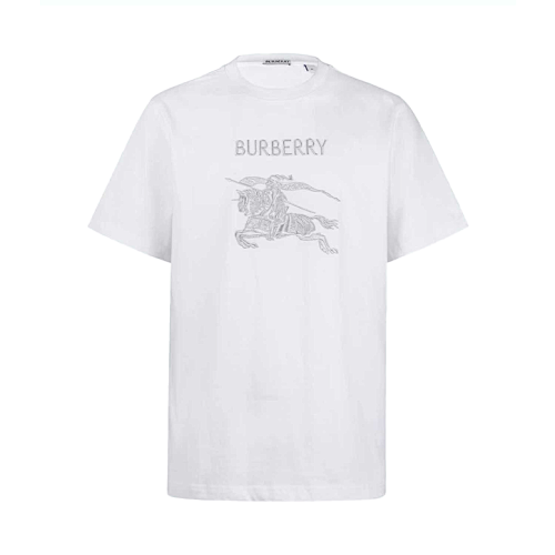Equestrian Knight Logo Cotton Crew Neck T-Shirt