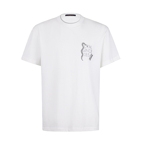 Louis Vuitton Crew Neck Pullover T-shirt With Plastisol Print