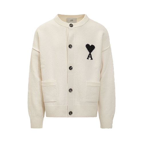 54 Oversized Wool Crew Neck Cardigan