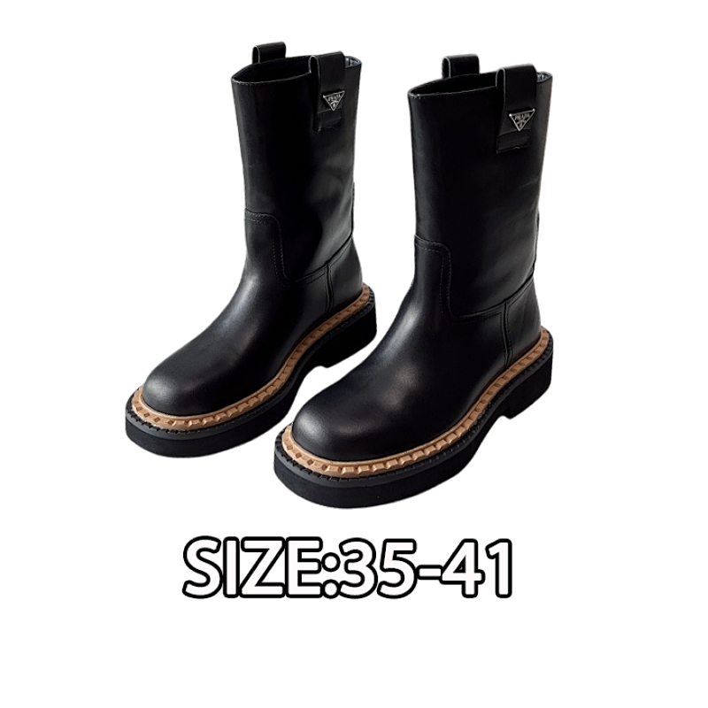 Prada Classic Triangle Logo Slip-On Boots An Absolute Showstopper This Is A Series That Be