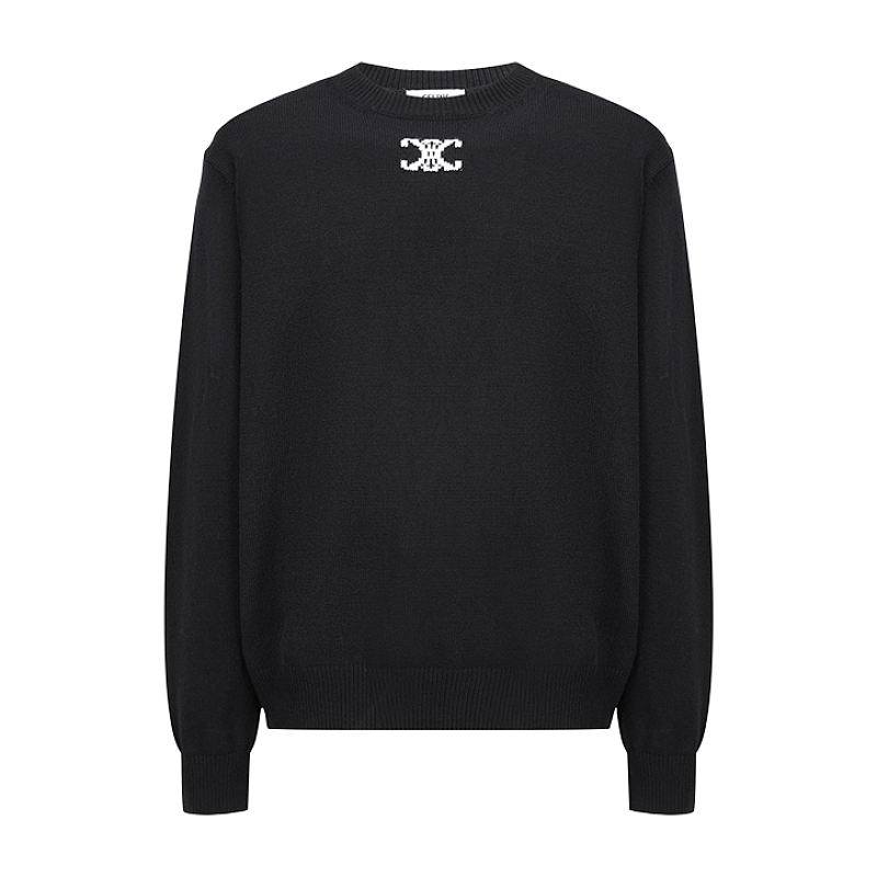 Celine Arc De Triomphe Jacquard Knit Pullover